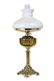lampa naftowa z podstawą mosiężna